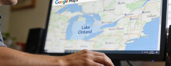 Google Maps переименовал Lake Ontario в Lake America для пользователей из США © androidmag.org